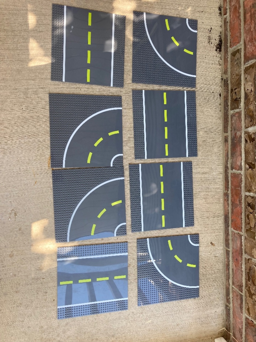Lego baseplates roadways